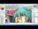 初音ミクをおっさんに描いてみた。