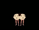 さむさにふるえみをよせあうなかのよいふたご