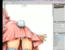 東方のうさぎさんをちょっぴり大人っぽく塗ってみる