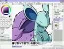 【SAI】マウスでニドラン♂♀を描いてみた【ポケモン】