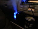 うるおい！　車内加湿器がもくもくと動いている様子