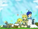 リンとレンとKAITOに『となりのトトロ』のさんぽを歌ってもらいました。