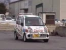 軽ミニバンの痛車でジムカーナ