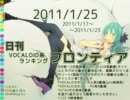 日刊VOCALOID系ランキング フロンティア 2011/1/25