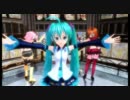 【MMD】Pironモデル　ミク・メイコ・ルカで「BREEZE」
