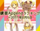 鏡音Appendランキング ～2011/2/6
