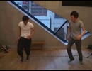 early champagne fight