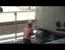 寝台特急　サンライズエクスプレス　岡山駅分割作業