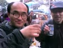 カツヒコ　かなまら祭りで　配信者達とカップ酒