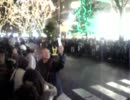 ２００９年のSENDAI光のページェント点灯の瞬間と大混雑