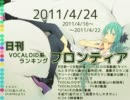 日刊VOCALOID系ランキング フロンティア 2011/4/24