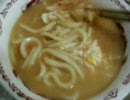 キムチ入り味噌煮込みうどんを作って食べた