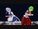 【東方MMD】幽香と咲夜に『ハッピーシンセサイザ』を踊ったようです
