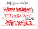 【うごメモ】 HAPPY BIRTHDAYを弾いてみた 【初音ミク】
