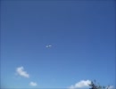那覇空港　瀬長島の飛行機　airport OKINAWA　blue water