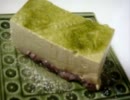 抹茶のババロアケーキ作ってみた