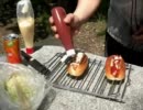 〔野外料理〕ホットドック作ったよ♪