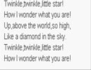 歌　英語歌詞　Twinkle Star