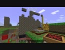 【Minecraft】 いっせいに防壁を作り出す装置 （ピストンたのしー）