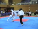テコンドー試合 回転蹴りからの連続蹴り taekwondo game