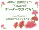 AKB48 前田敦子の「Flower」をリコーダーで吹いてみた