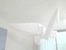 巨大な折鶴をおってみた