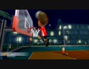 wiiスポーツリゾートのバスケをうちむらさま～ずで遊んでみた。