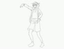 【手書きテニス】ポ/ニ/シ/ュ/シ/ュ踊らせてみた【比嘉】