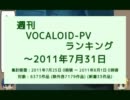 週刊VOCALOID-PVランキング ～2011年7月31日