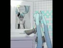 hatsune in the mirror