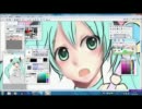 【AzPainter2】初音ミク描いてみたよ