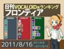 日刊VOCALOID系ランキング フロンティア 2011/8/16