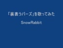 「裏表ラバーズ」を歌ってみた【SnowRabbit】