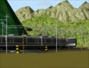 【railsim】架空路線で定点撮影してみるその2 開かずの踏み切り