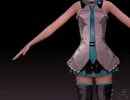 【3DCG】Zbrushで初音ミクのお洋服を作ってみました