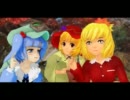 【東方MMD】秋姉妹とにとりで【EVERYBODY】