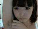 ニコニコ生放送　JCが下着でワキ毛見せてるｗ
