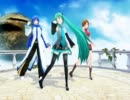 【MMD】 DIVAっぽいど３人で te-yut-te　踊ってもらった