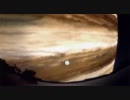 月の大きさを基準にした太陽系惑星の大きさ