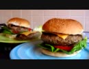 簡単美味しいハーフパウンダーバーガー【猫あり】