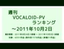 週刊VOCALOID-PVランキング ～2011年10月2日