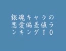 【銀魂】恋愛偏差値ランキング【TOP１０】