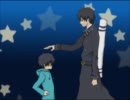 夜君がちっちゃい燐君をポンポンしてるだけ
