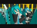 【MMD】ミクさん48人で「ストロボナイツ」【物理演算ON・ステージ変更】