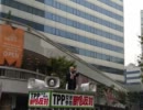 TPP交渉参加に反対する街頭演説会(2011年11月5日有楽町駅)