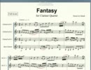 【クラリネット四重奏】Fantasy【自作曲】