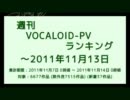 週刊VOCALOID-PVランキング ～2011年11月13日