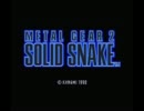 MSX2版 METAL GEAR2 OP