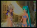 【ハク水着×ミク水着】カンタレラ PV鑑賞モード 【Project DIVA Arcade】