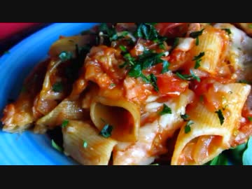 トマトチーズのベイクドパスタ